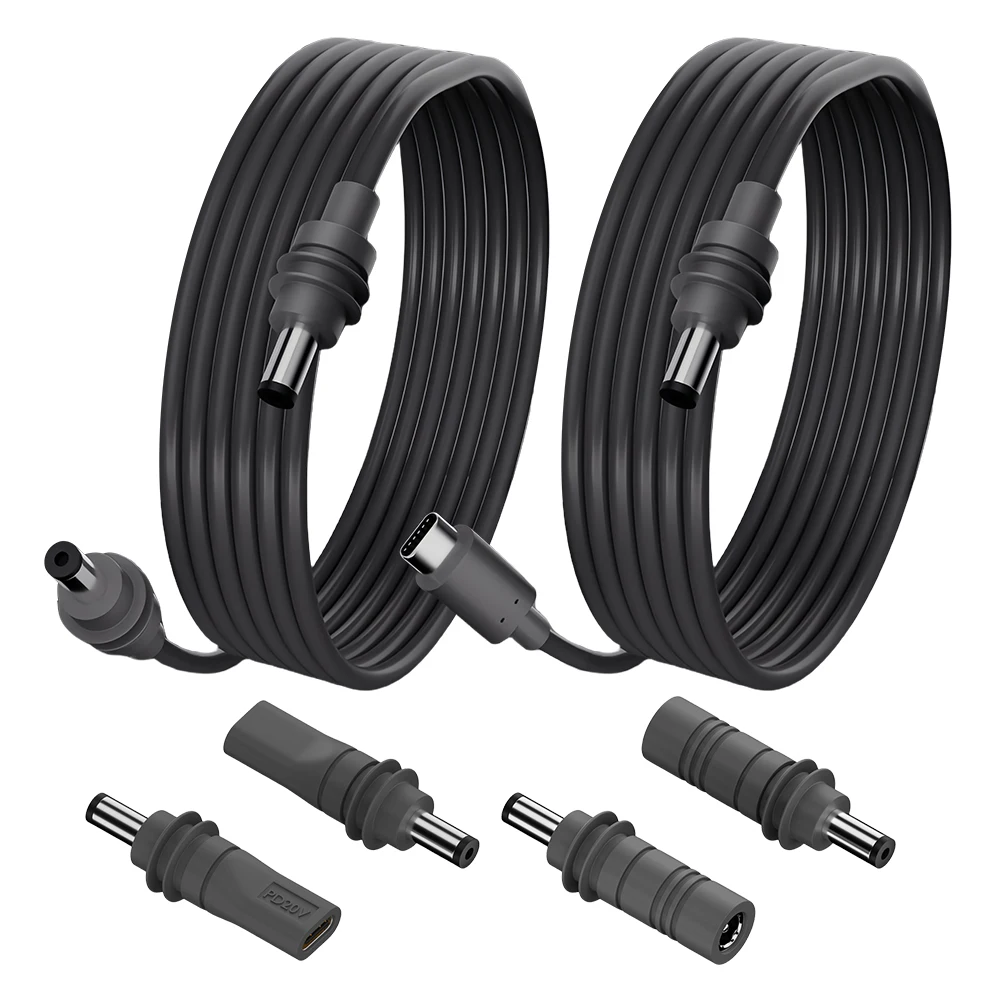 Para Starlink Mini Gen 3 DC Power tipo C Cable de repuesto de entrada exterior impermeable barril Jack Cable de carga Cable de carga