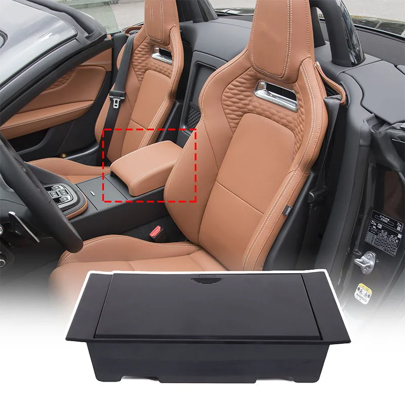 Auto Center Console Organizer For Jaguar F-TYPE 2013-2024 Car Armrest Hidden Storage Box Stowing Tidying Interior Accessories