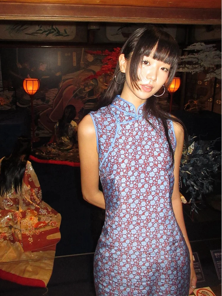 Elegante Vestido Qipao con Est - Photography Young reseña y precio