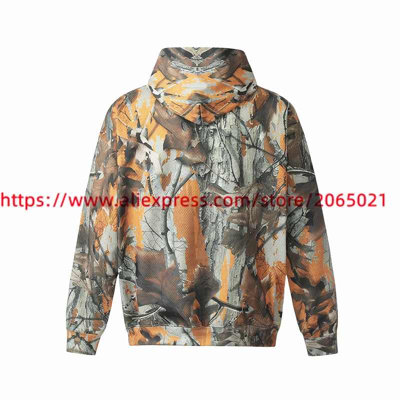 Camouflage Saint Tears Hoodie Hooded Men Women Top Version Oversized Pullovers