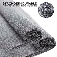Tufting Cloth Backing Fabric for DIY Carpet Accessory Sewing Punch 1.5x4m Grey Raw Cloth Faux Linen Fabric Rough for Tufting Gun