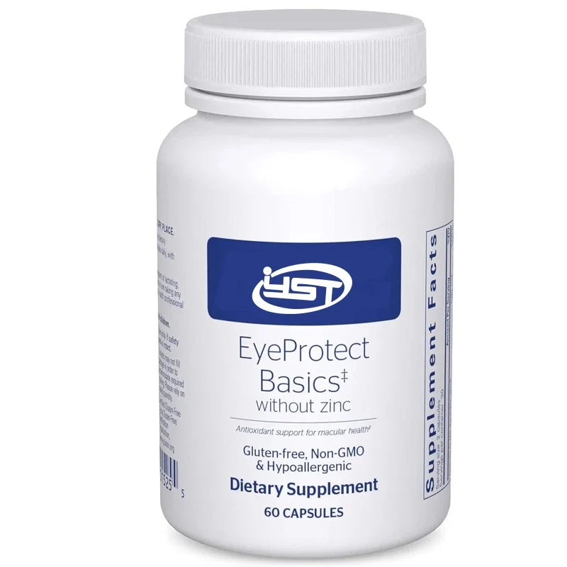 EyeProtect Basics does not contain zinc | Key antioxidants support eye health | 60 capsules