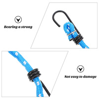 3pcs Elastic Bungee Straps Luggage Rack Telescopic Rope Cargo Tie Down Bike Rubber Hooks Strong Durable Portable Camping Hiking