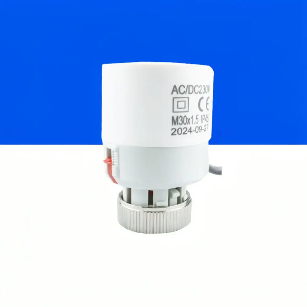 Smart Home Heating Actuator Electric Thermal Valve For Hydronic Floor Heating Systems Accurate Temperature Control Device