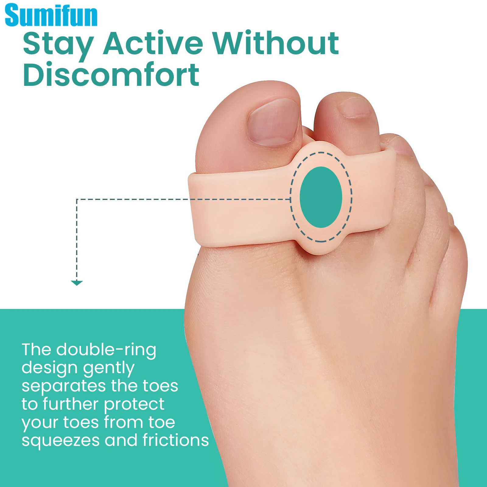 

2/4/6Pcs Silicone Gel Toe Spreader Separator Bunion Hallux Valgus Corrector Thumb Finger Correction Straightener Foot Care Tool