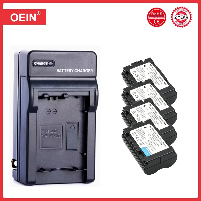 4Pcs CGR-S602 Battery&Charger for Panasonic CGR-S602A CGR-S603 DMW-BL14 Lumix DMC-L1 DMC-LC40 DMC-LC5 Leica DIGILUX 1