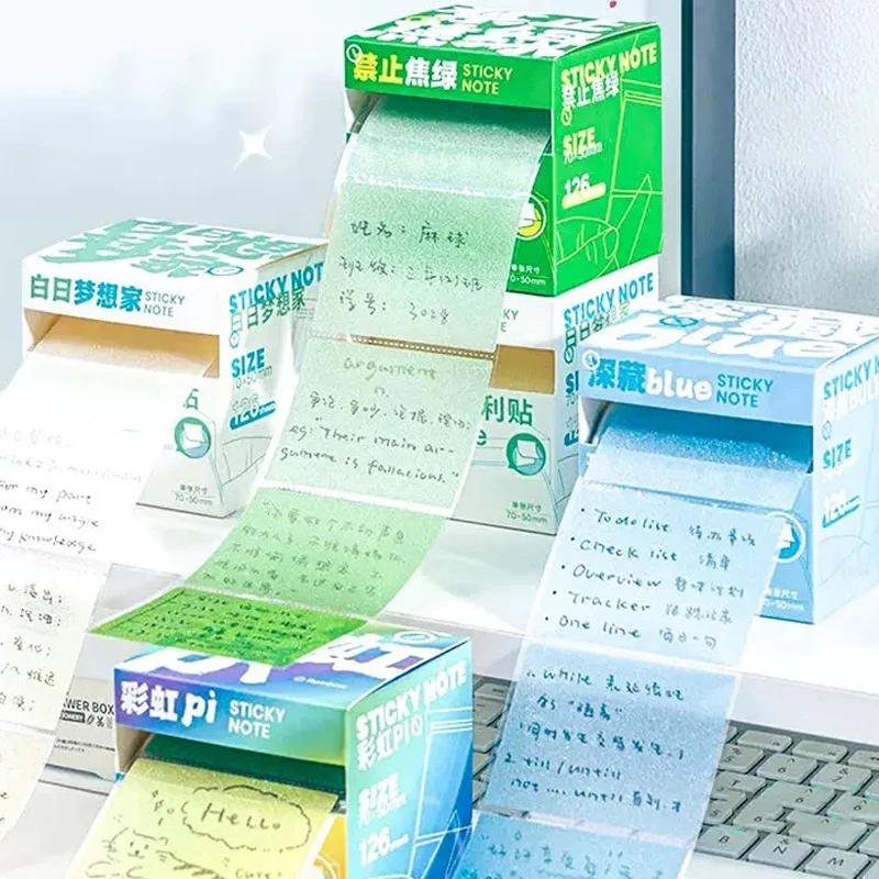 126/256 قطعة سحب ملاحظات لاصقة الكرتون طالب سجل القصاصات المسيل للدموع N مرات ملصقات DIY بها بنفسك دفتر ديكور مؤشر ملصقات للتسمية