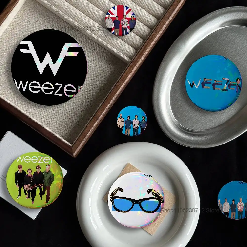 Band W-Weezer Button Lapel Anime Pin Badges Brooch Jewelry Decoration Gift 25mm 32mm 44mm 58mm 75mm