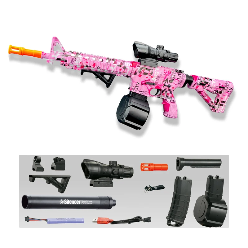 M416 pistolet jouet en plein air électrique Blaster tir Sport balle tirer été Blaster jouets pour interactif Parent enfant jeu cadeau