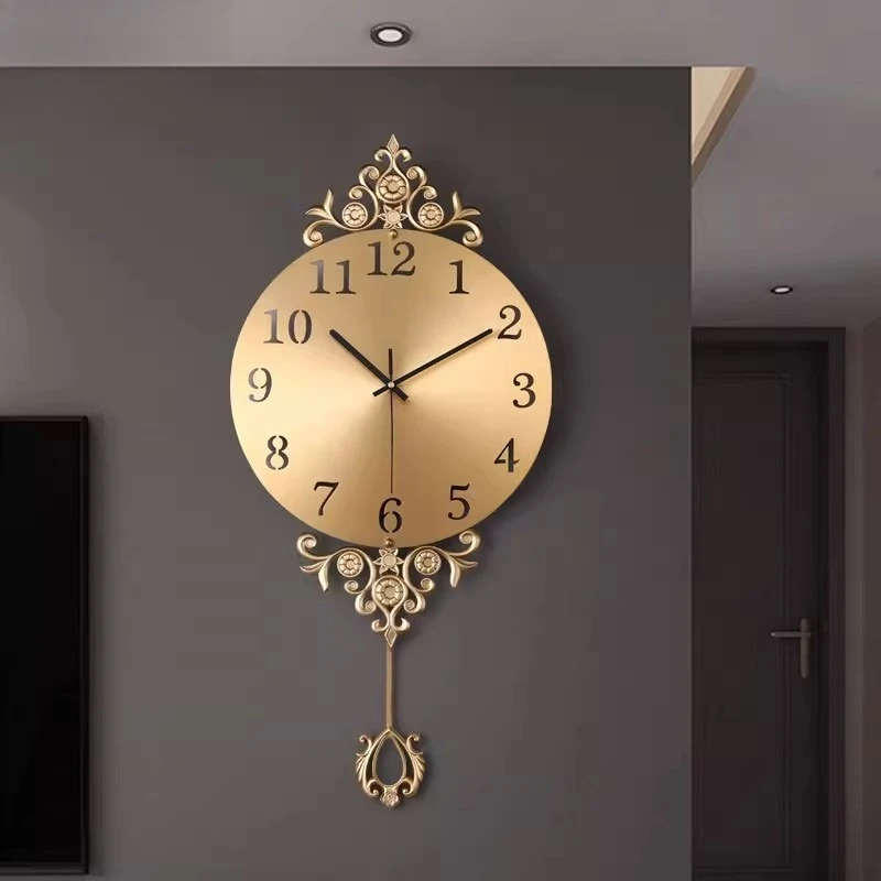 

Modern pure copper wall clock new watch ornament living room home creative wall watch
