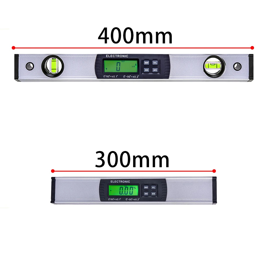 Digital Protractor Angle Finder electronic Level 360 degree  Inclinometer with Magnets  Level angle slope tester Ruler 300/400mm