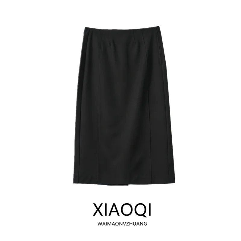 Autumn 2026 Women's Casual Versatile Mid-Length Straight Skirt Fashionable Elegant Ladies'  Midi Skirts for Women