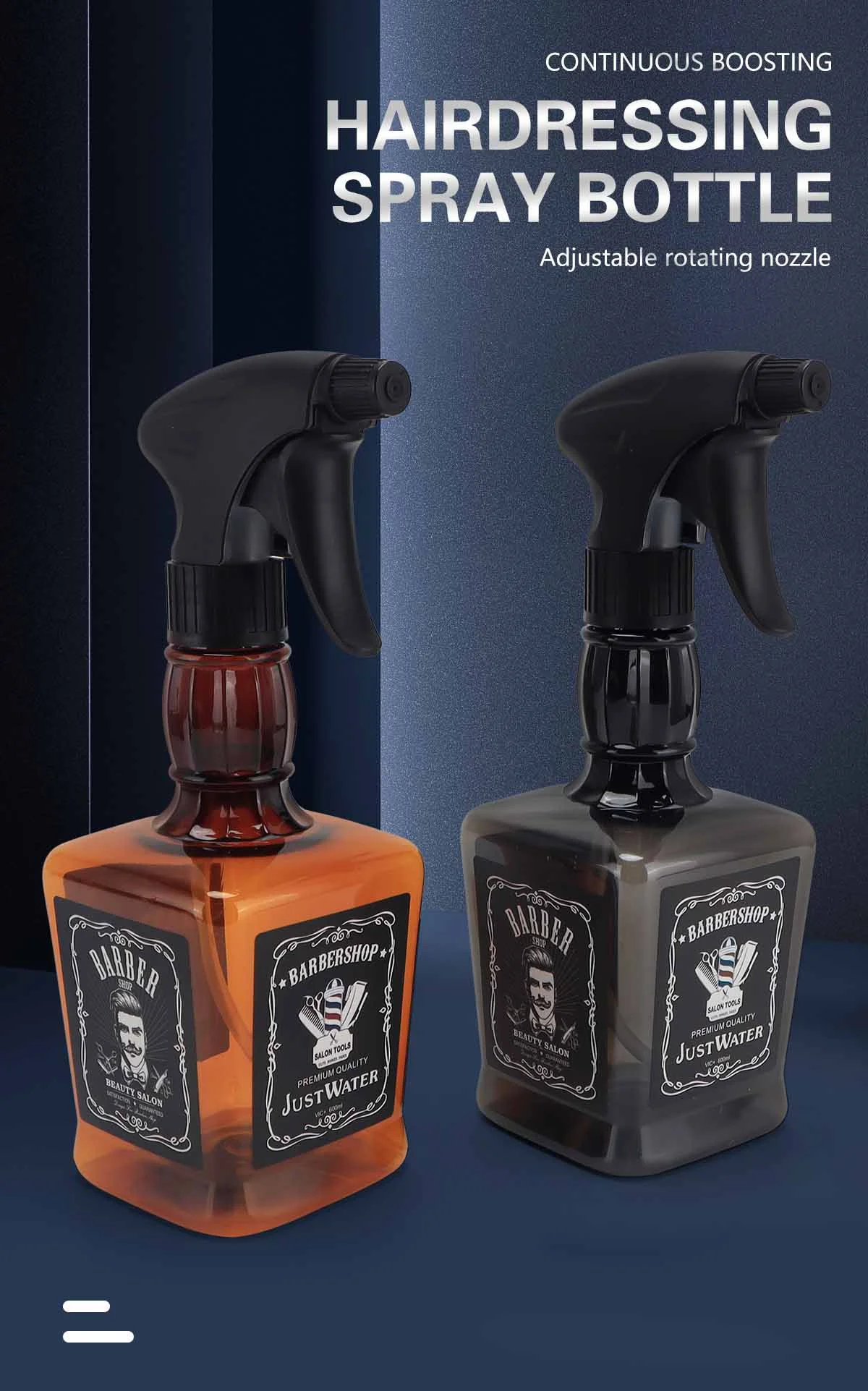 Barber Spray Flasche Friseur Nachfüllbare Spray Flasche Haar Nebel Salon Barbershop Haar Werkzeuge Wasser Für Haar Pflege Werkzeuge – Detail 1