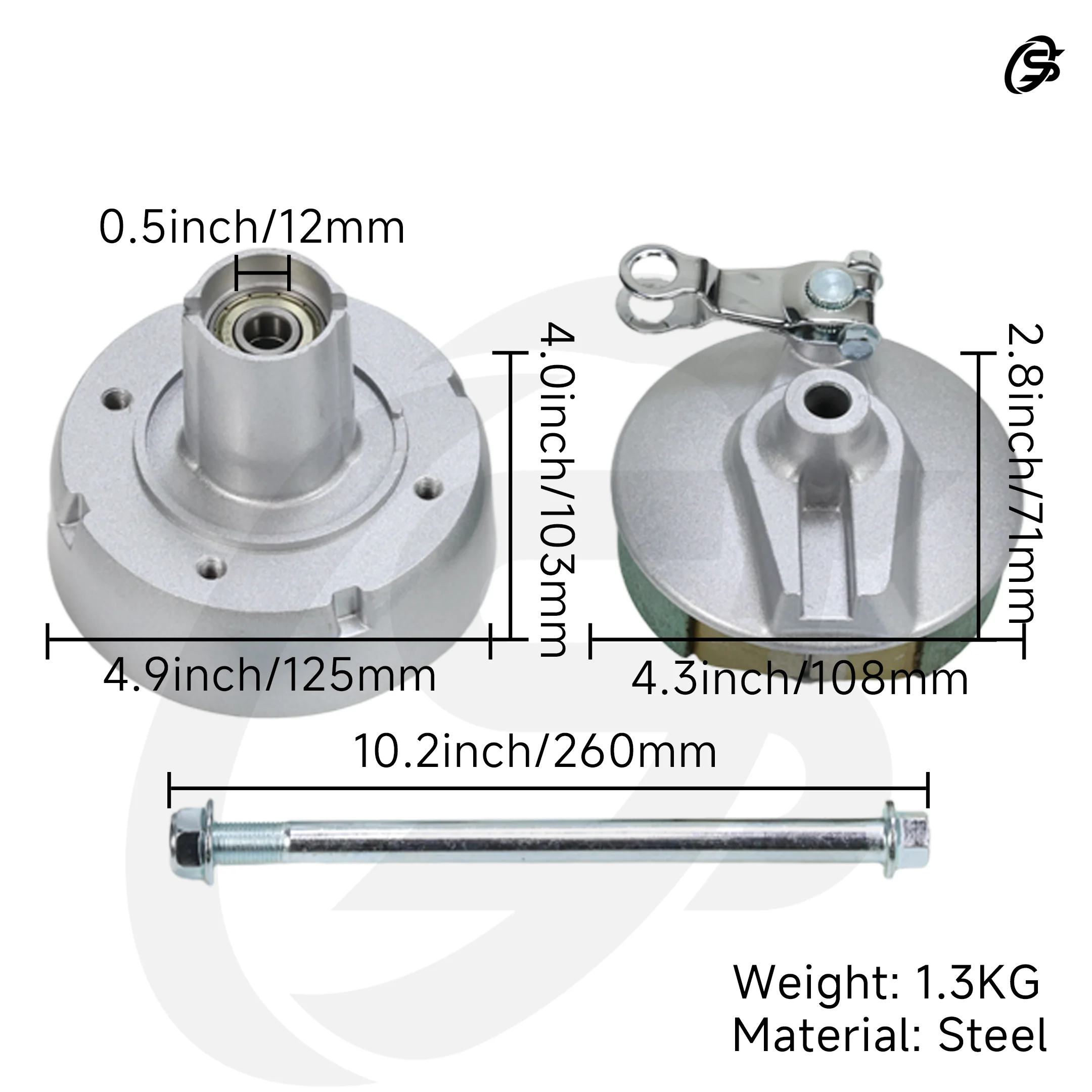 Front Drum Brake Hub Z50 Hub Monkey Z50 Drum Brake Hub Motorcycles Accessories Monkey Parts