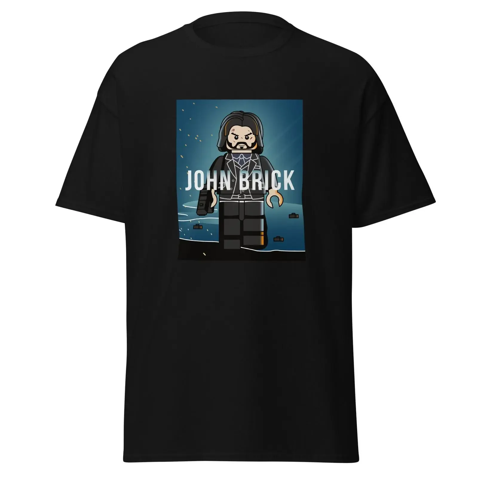 Action Hero John Brick Classic T Shirt  vintage Washed Versatile Casual Top For Everyday Wear Comfortable designer clothes