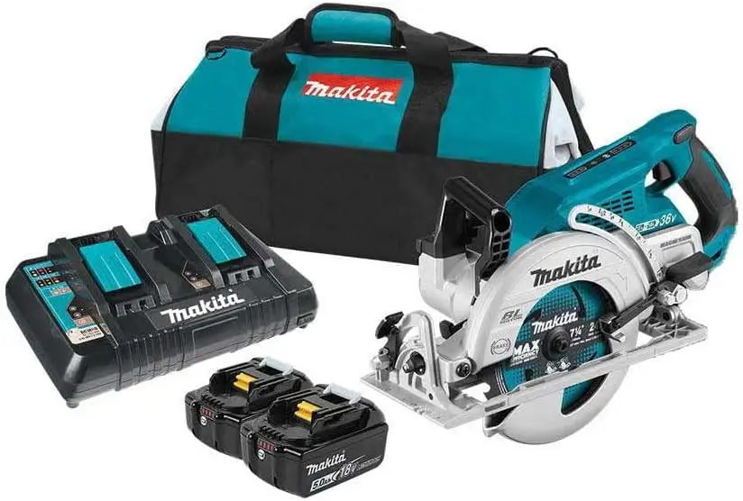 

Makita XSR01PT 36V (18V X2) LXT® Brushless Rear Handle 7-1/4" Circular Saw Kit (5.0Ah)