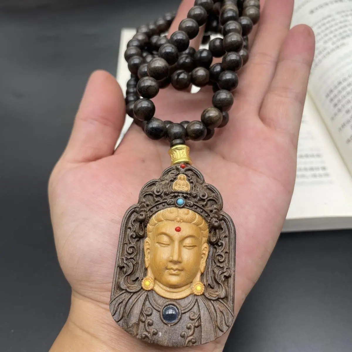 Guanyin Buddha statue, Buddha Tathagata statue, mini Buddha statue, amulet statue, household ornament statue