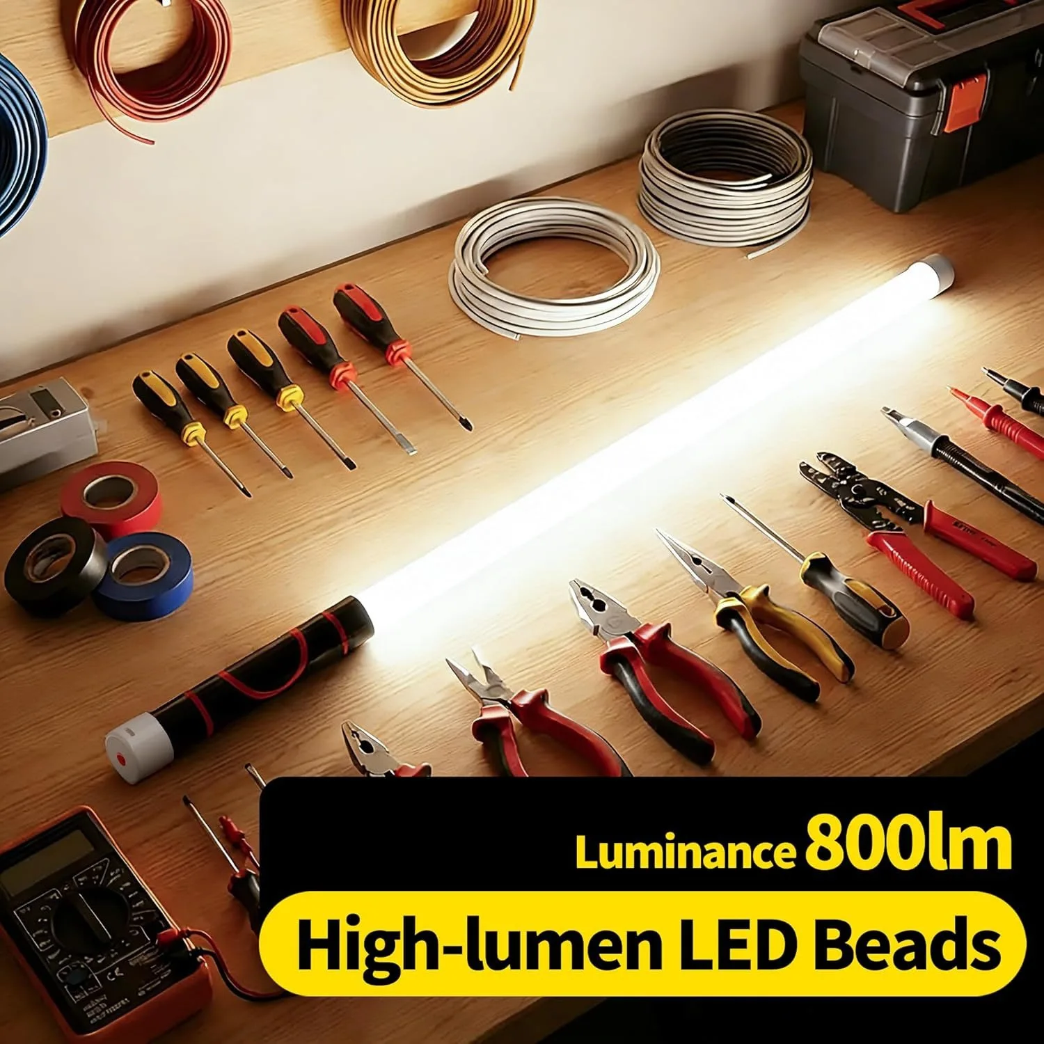 lampe-de-reparation-led-sckday-pro-grade-800lm-antichoc-rechargeable-avec-bande-en-silicone-etanche-pour-garage-et-mecaniciens