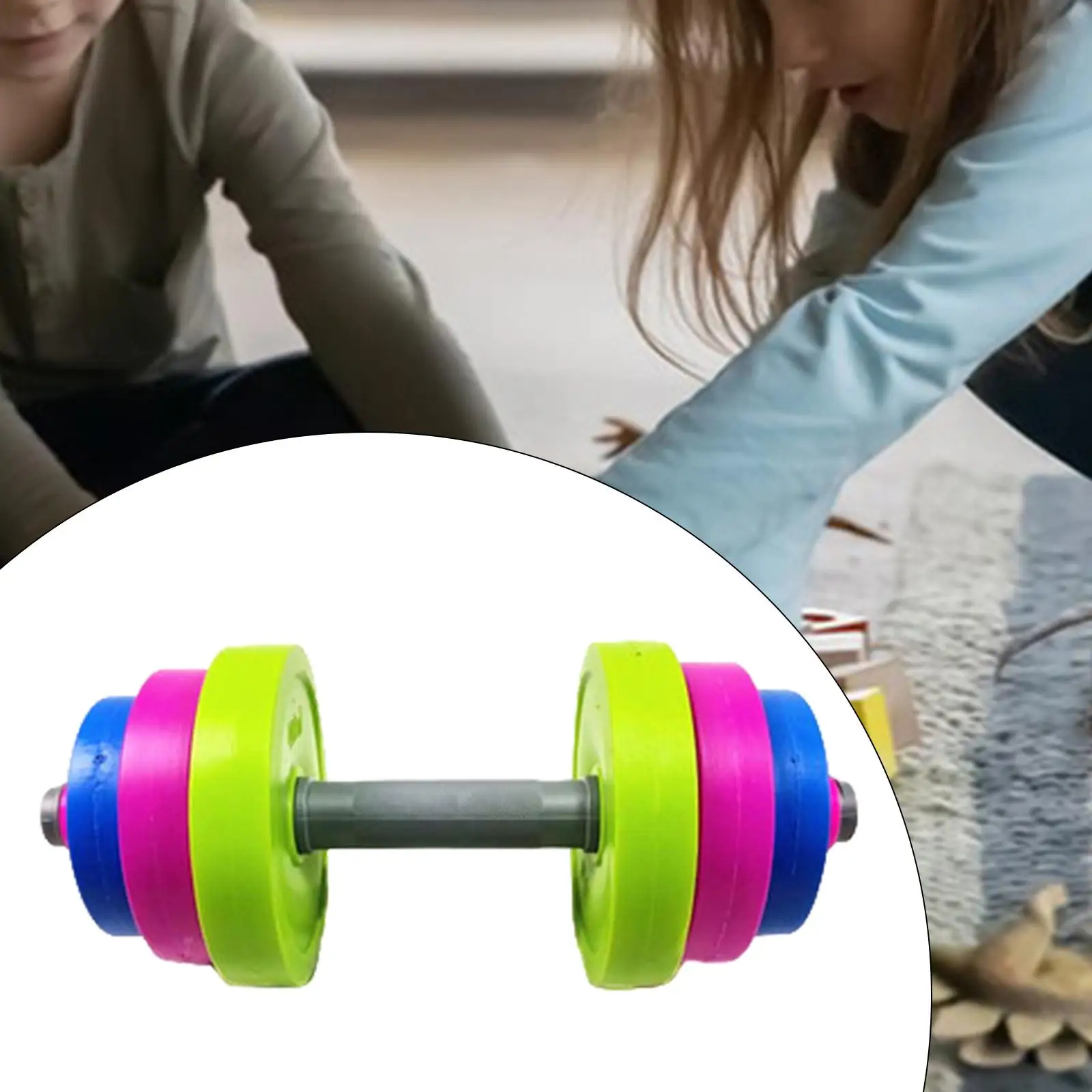 Kids Dumbbells Set Children Barbell Exercise Bodybuilding Workout Fitness Adjustable Educational Kids Workout Equipment Set