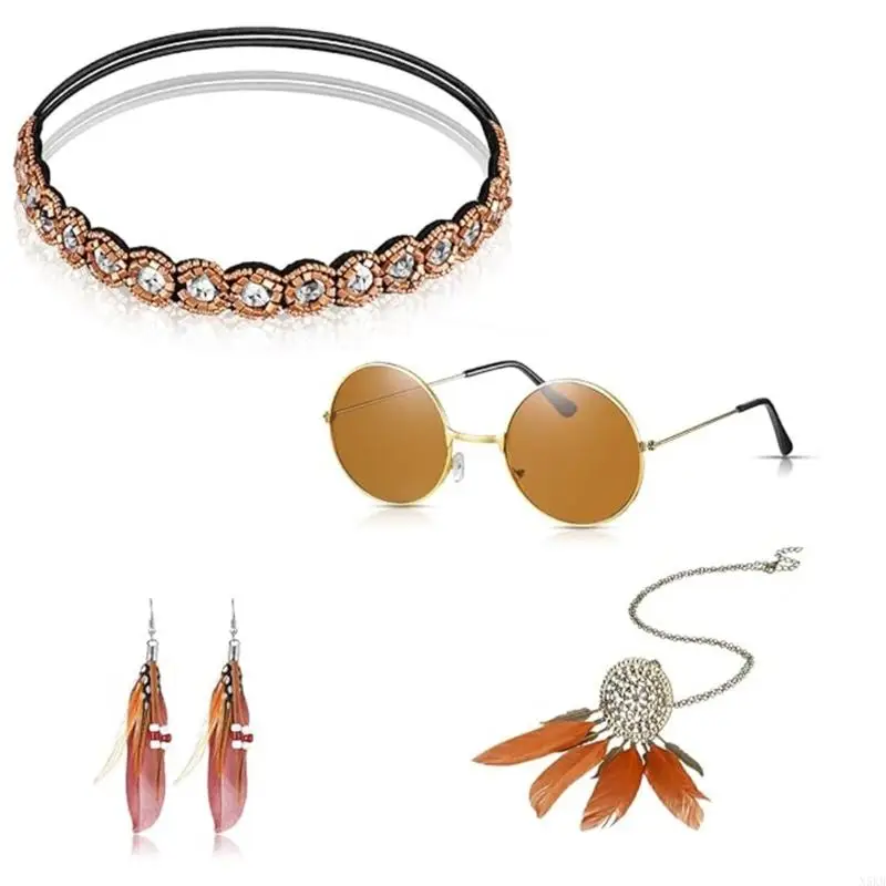 

N5KB 1970s Hippie Costume Jewelry 1970s Costume Jewelry Accessories for Women