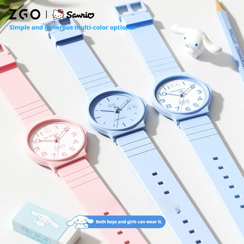 Sanrio Hello Kitty Kuromi Cinnamoroll Children Watch Waterproof Movement Cartoon Electronic Watch School Student Christmas Gift