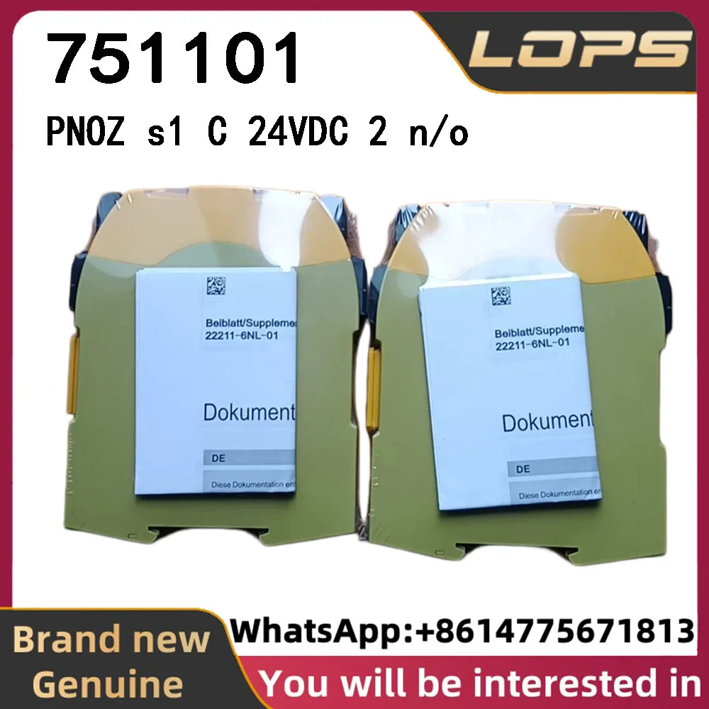 PNOZ s1 C 24VDC 2 n/o Pilz 751101 safety relay, brand new original genuine, large quantity in stock, welcome to inquire