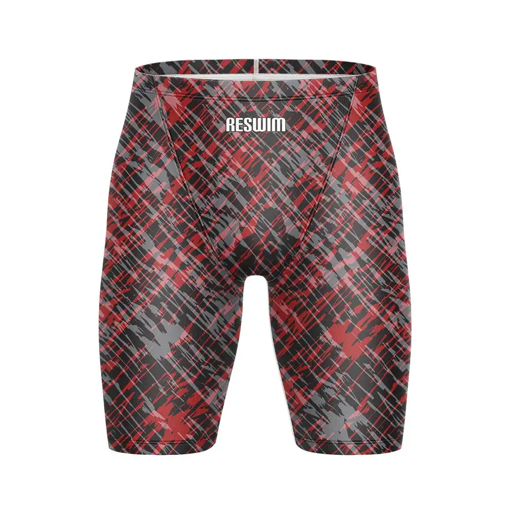 2025 Men's Swim Jammer Swimsuit Shorts Swimming Trunks Beach Tights Shorts Athletic Training Swimwear Bathing Suit Surfing Pants