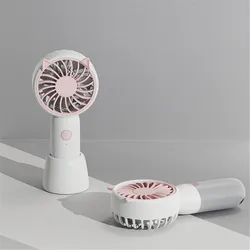 1 piece mini handheld fan, portable USB cooling fan, rechargeable, portable, summer essential, desktop fan