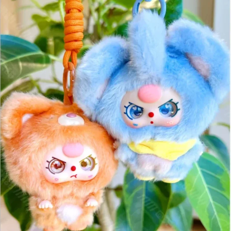 Baby Three Mini Hug Series PlushBlind Box Niedliche Vinylpuppen Spielzeug Halloween Schlüsselanhänger Rucksack Dekor Mystery Box Collector Geschenke