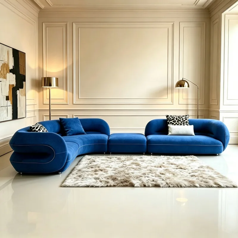 Italian minimalist cookie sofa modern living room