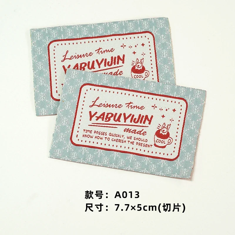 Clothing  label spot color woven mark handmade DIY label  A