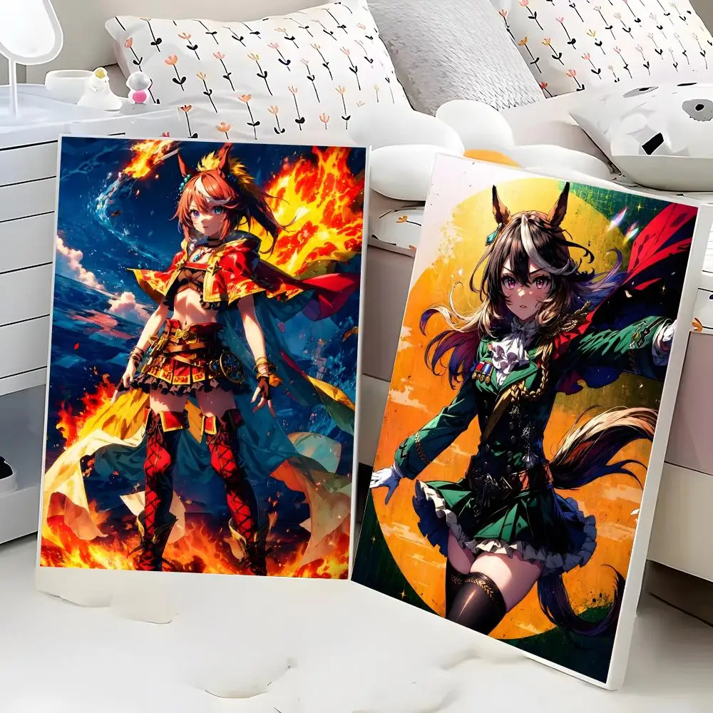 ملصق أنيمي أوما موسومي بريتي ديربي عالي الدقة ذاتي اللصق مقاوم للماء، مثالي للمنزل والمكتب وغرفة النوم هدية رائعة