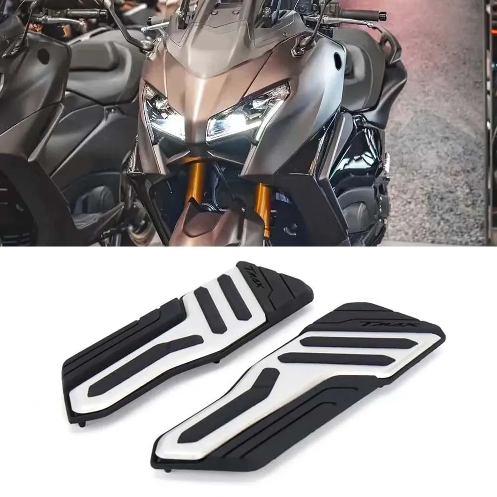 

For Yamaha TMAX 560 Foot Rest Plate Skidproof Pedal Plate Motorcycle Accessories Footrest Footpads T-MAX560 Foot Pegs 2022