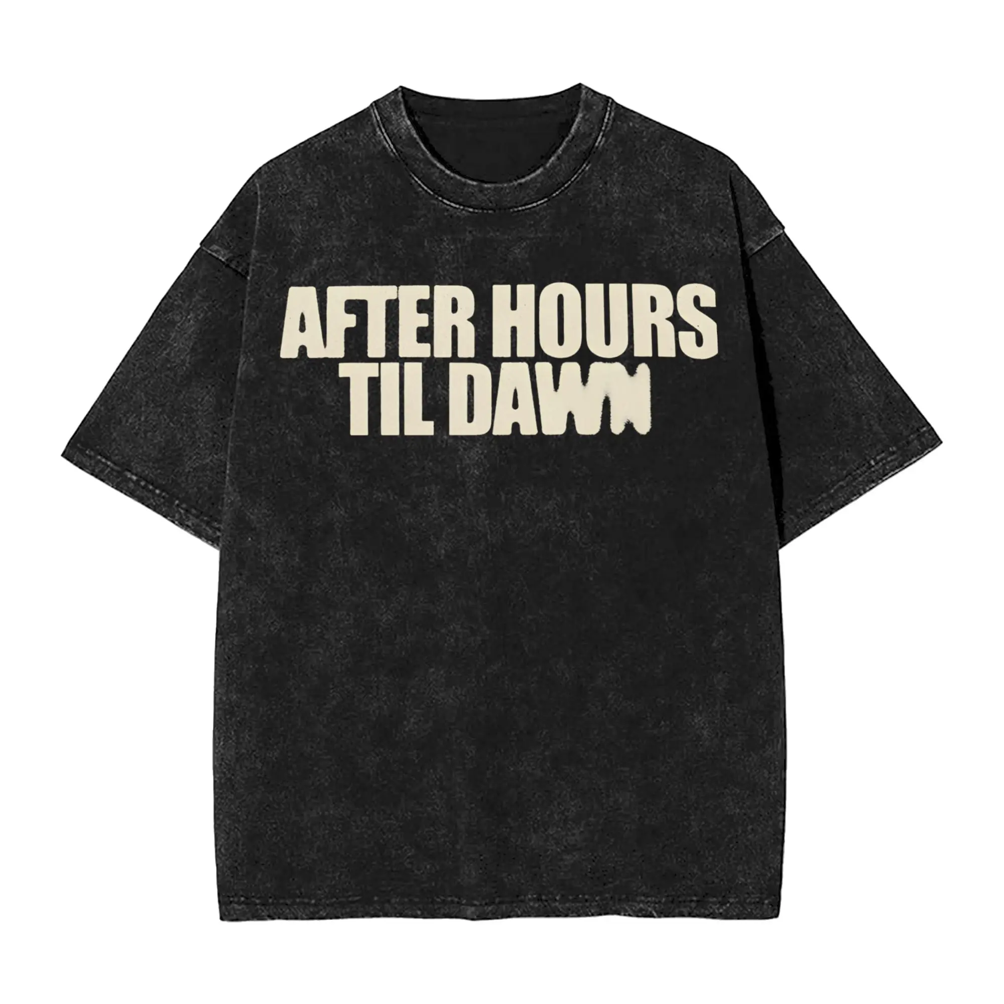 The Weeknds After Hours til Dawn Stadium Tour 2026  Accessories Washed T Shirt for Men Women Streetwear Hip Hop T-Shirts