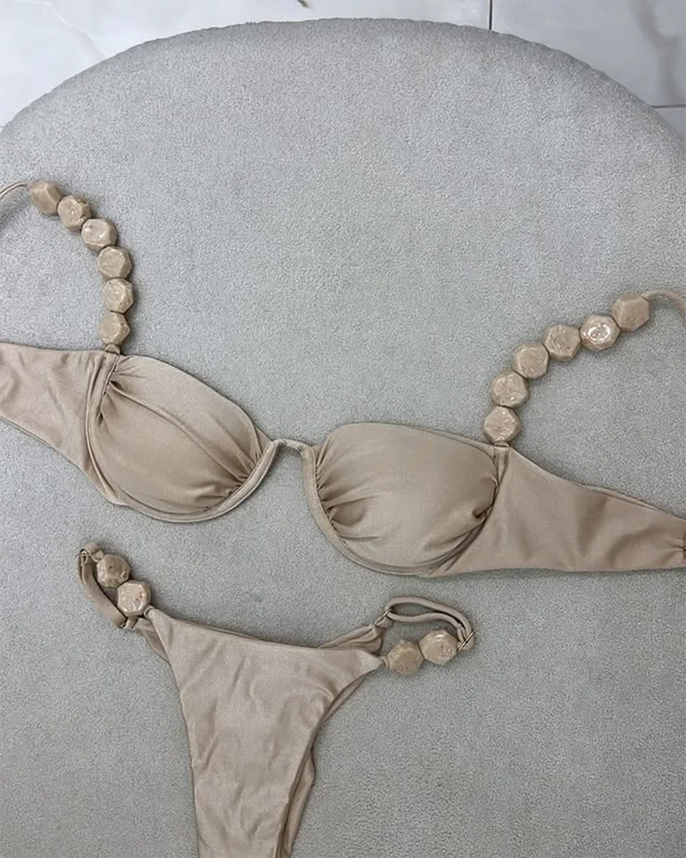 

2025 сексуальный комплект бикини с высокой талией, золотой принт, женский купальник, бикини с пуш-ап, женский купальный костюм, бикини