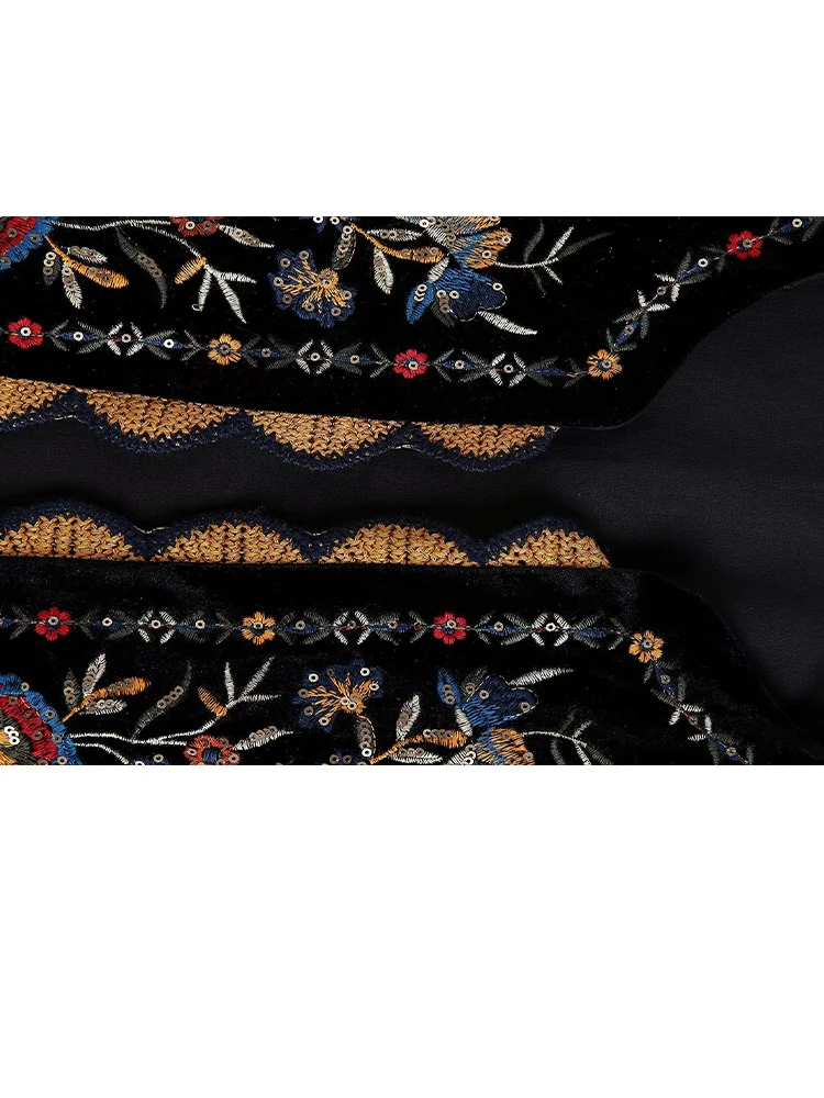 سترة نسائية مطرزة بالزهور من HH سترة صيفية غير رسمية عتيقة Y2k سترة صدرية نسائية أنيقة فضفاضة ملابس خارجية #4