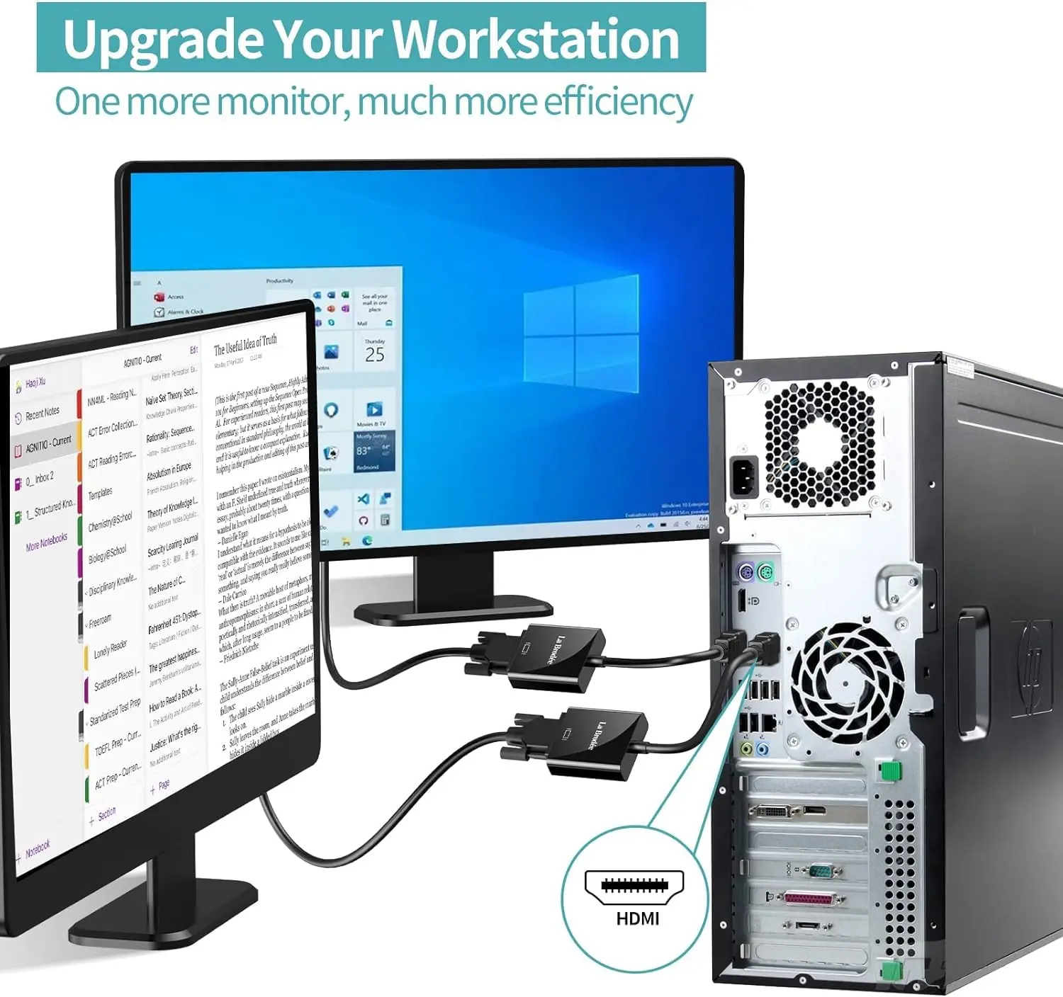 20パック HDMI to VGA アダプター - 1080P HDMI コンピューター to VGA モニター アダプター（コンピューター、ラップトップ、デスクトップ、PC、モニター、HDTV、Xbox用）