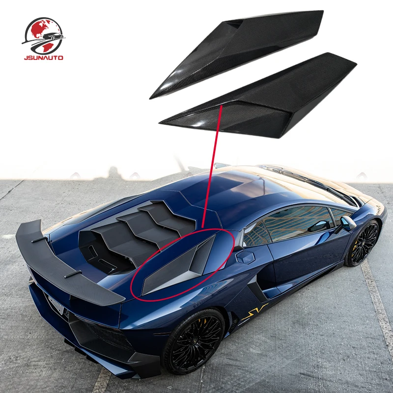 

For Aventador SV LP700 720 To LP750 Style Matte Carbon Fiber Rear Vents For LP740 Refit Side Air Intake Duct Cover