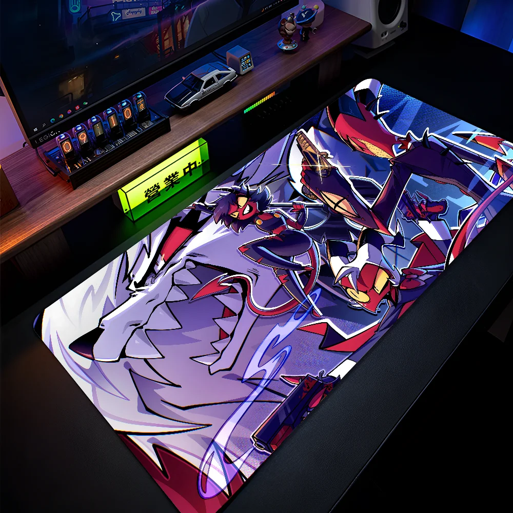 Anime H-Helluva Boss Mousepad Large Gaming Mouse Pad LockEdge Thickened Computer Keyboard Table Desk Mat