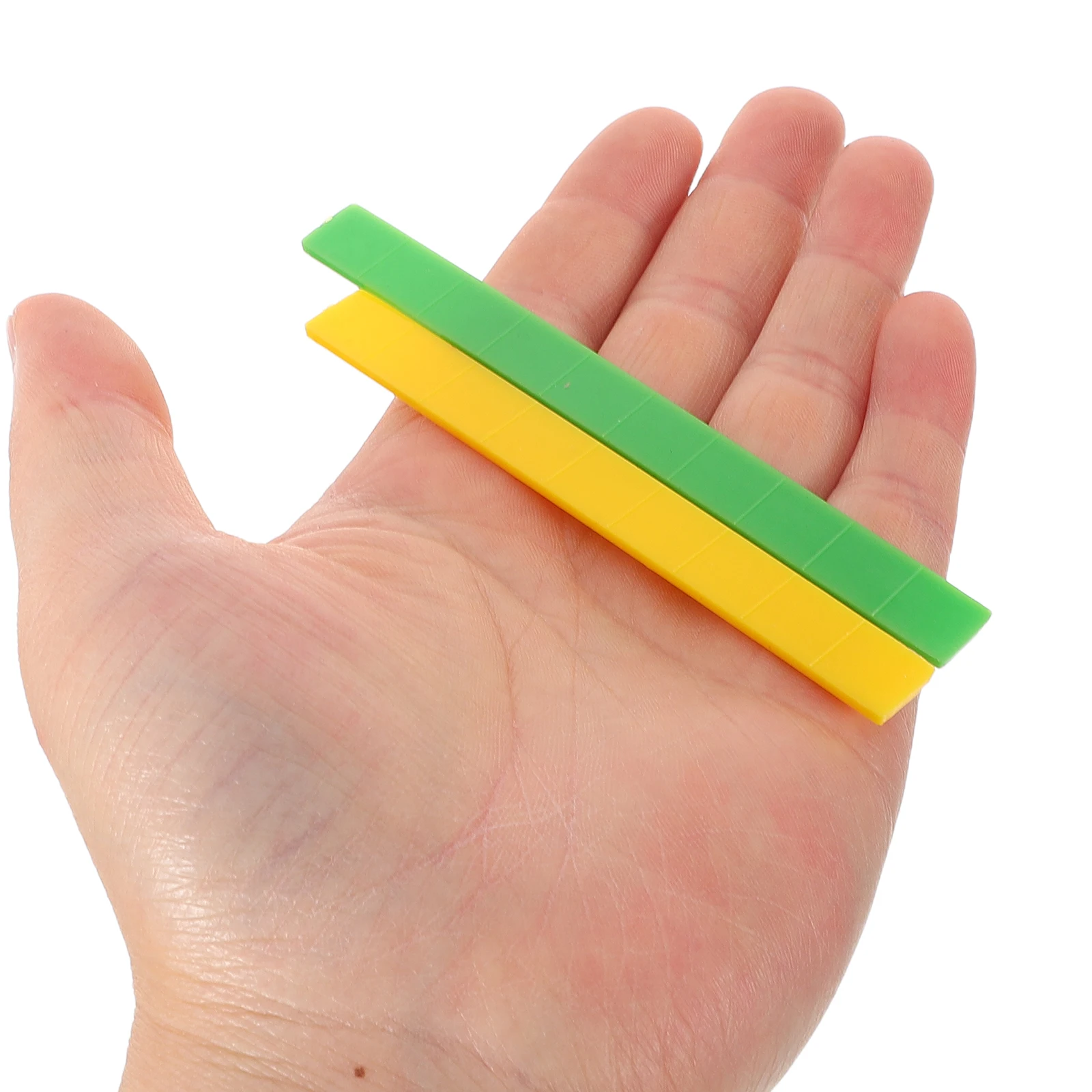 

Montessori Arithmetic Ruler Counting Sticks Toys Math Suite Finger DIY Plastic Educational Tool Preschool Blocks for
