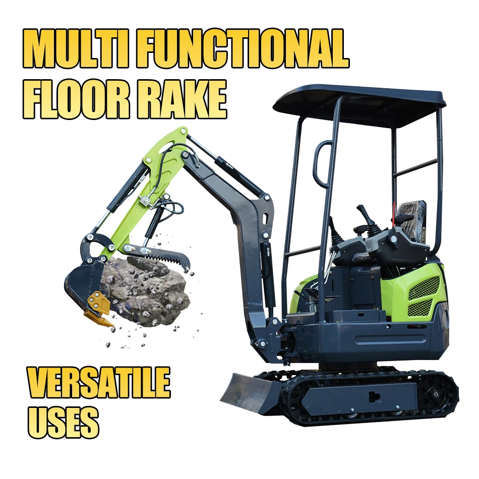 مشبك الإبهام الهيدروليكي للحفارة الصغيرة، ملحقات الحفارة الصغيرة - مشبك الإبهام المعدني مع دعامة L