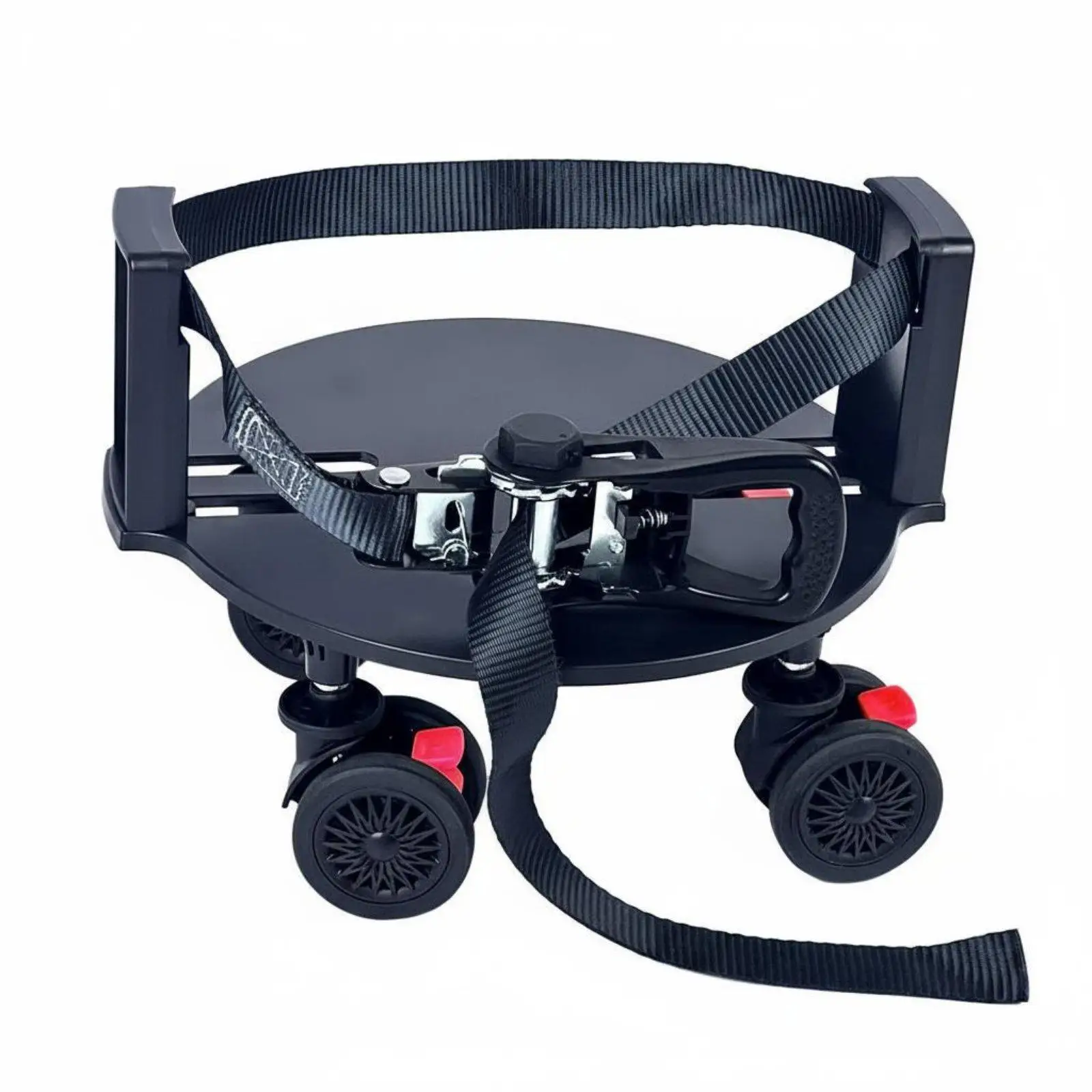 ABS Golf Equipment Stand Adjustable Rolling Wheel Golf Bag Support Caddy Stand for Course Use and Convenient Travel
