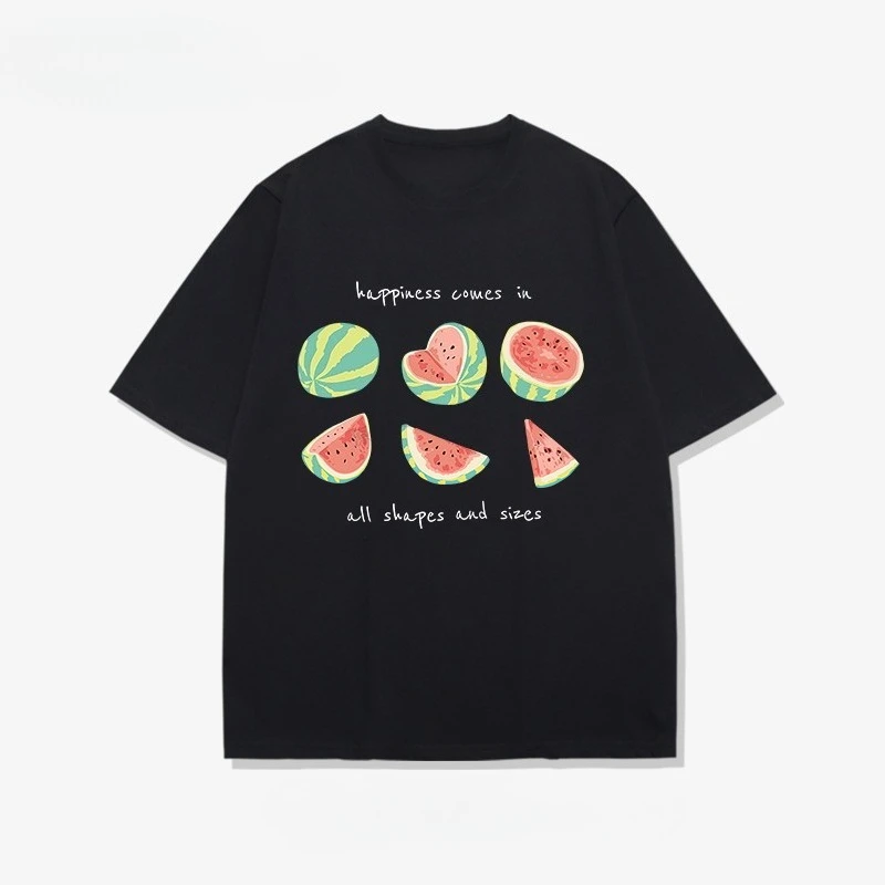 

Лето 2029, новая футболка с принтом арбуза, свободная и модная хлопковая уличная одежда с короткими рукавами для мужчин и женщин