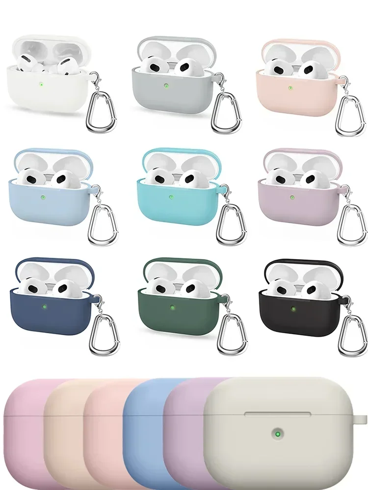 Housses d'écouteurs en Silicone pour Apple airpods 4/3, étui de protection souple pour écouteurs airpods 3/4, accessoires pour Airpods Pro 2