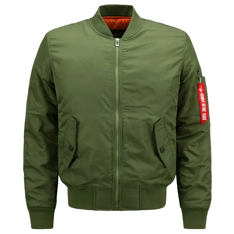 

Men's Autumn and Winter Thickened Baseball Suit New MA1 Pilot Bomb Jacket Men's Casual Coat Military Windproof Men's Jacket