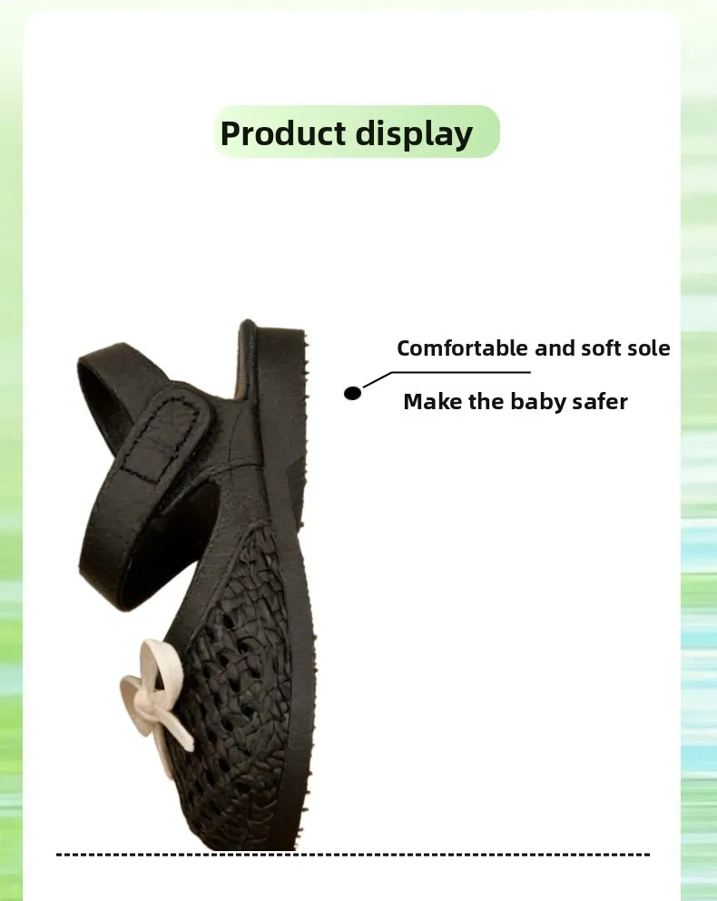 Prinzessinnen-Mädchen-Sandalen 2026 Neue Sommer Anti-Rutsch Weiche Sohle Niedliche Schleife Atmungsaktive Kinderschuhe Baby Kleinkind Strand-Sandalen – Detail 5