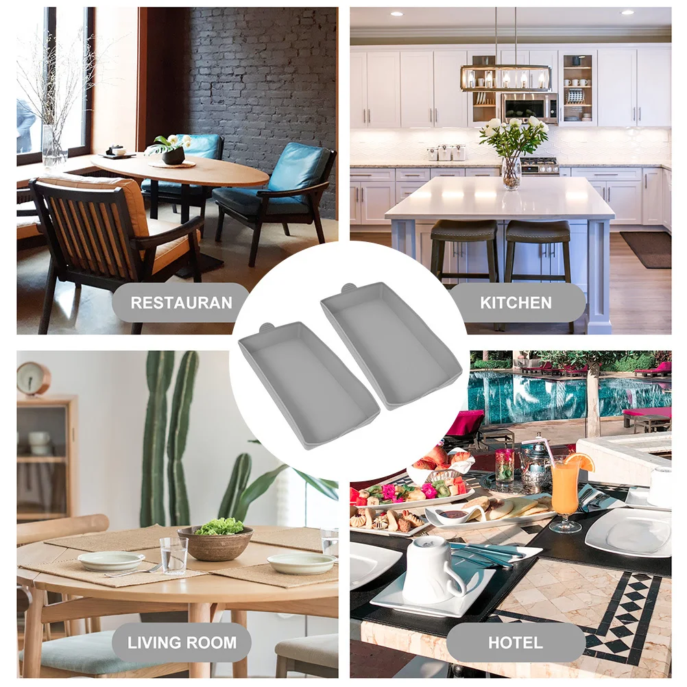 

2Pcs Rectangular Silicone Loaf Pan Bread Mold Nonstick Flexible Baking Tray DIY Home Kitchen Bread Toast Baking Tool