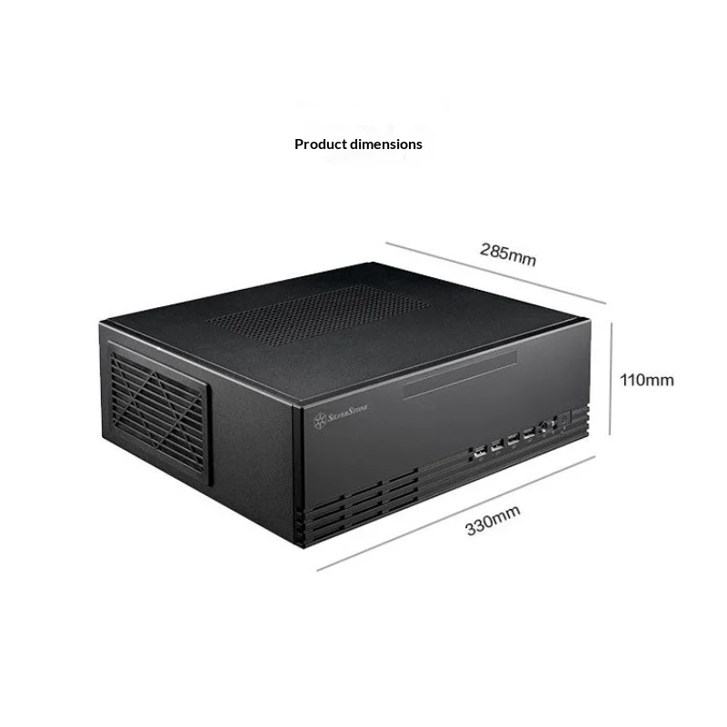 Small Form Factor PC Case for DIY, Mini-ITX & MATX Support, TFX PSU Only, 2.48kg Lightweight, HTPC Chassis
