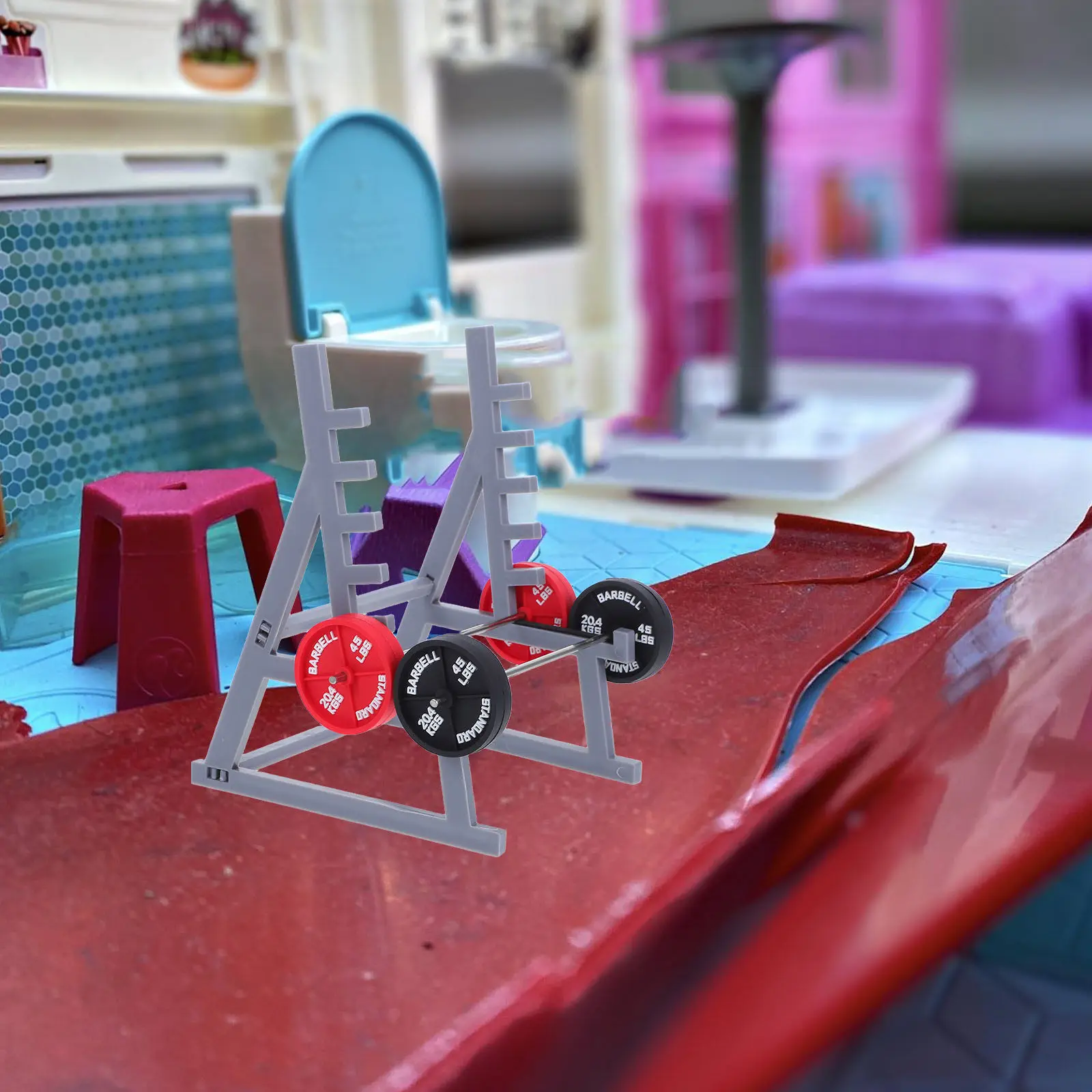 

Набор: мини-стойка для приседаний, подставка для ручек, маленький офисный органайзер для канцелярии, декор для стола в виде штанги для тяжелой атлетики, подставка для штанги