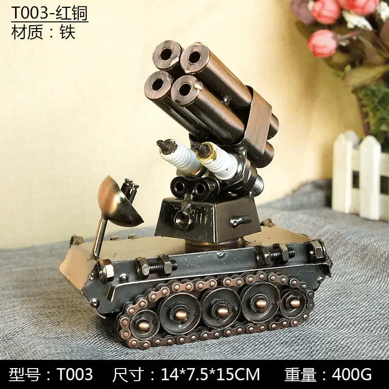 Tank artillery model, metal craft gifts, military models to send to war buddies